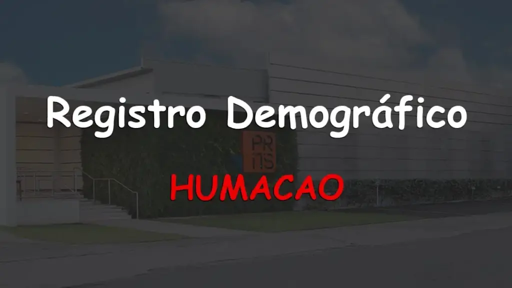 Registro Demografico Humacao