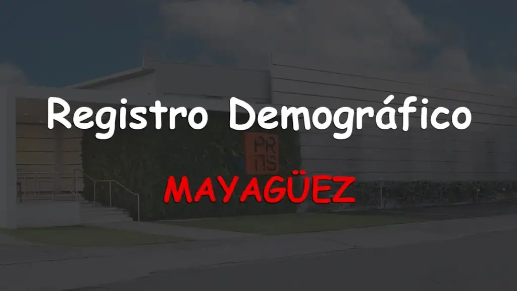 Registro Demografico Mayaguez