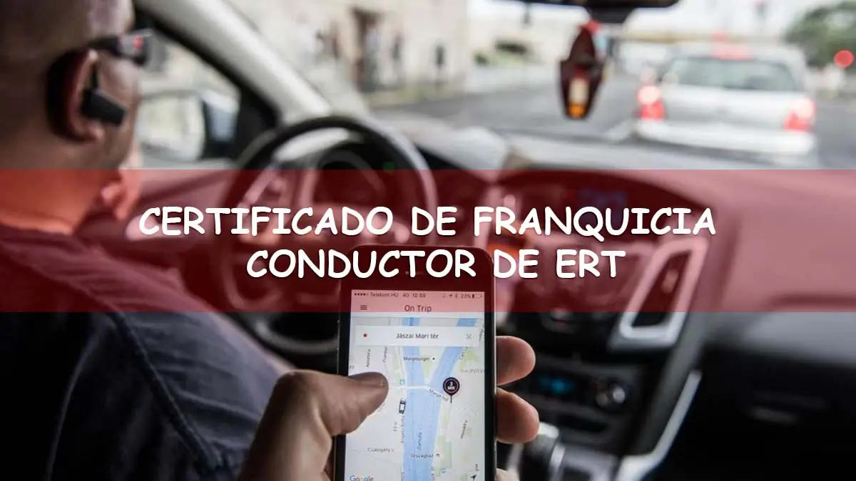 Certificado de vehículo conductor de ert. certificado franquicia conductor ert